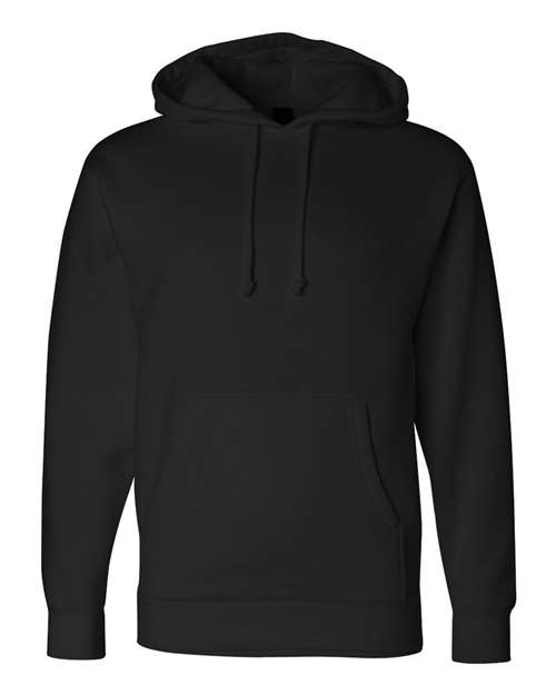 Unisex Heavyweight Hooded Sweatshirt - Black Front
