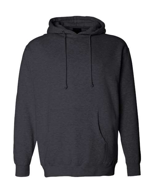 Unisex Heavyweight Hooded Sweatshirt - Charcoal Heather Front