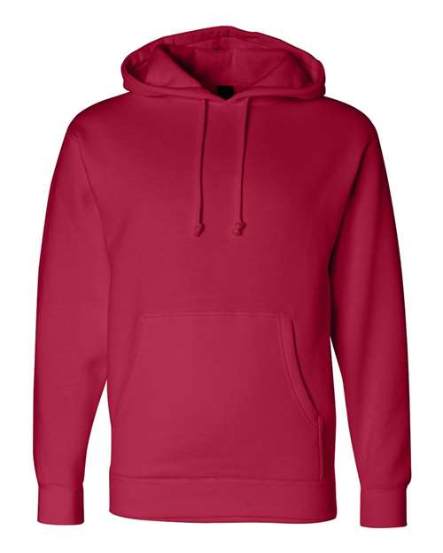 Unisex Heavyweight Hooded Sweatshirt - Red Front