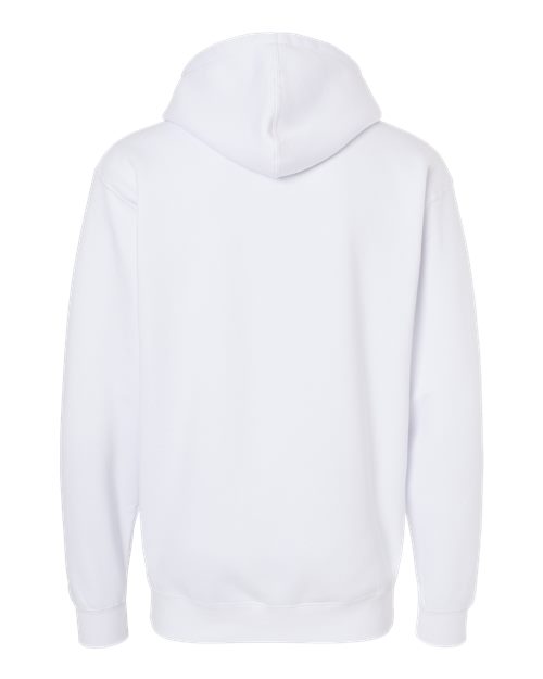Unisex Heavyweight Hooded Sweatshirt - White Back