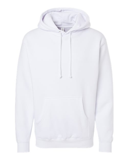Unisex Heavyweight Hooded Sweatshirt - White Front