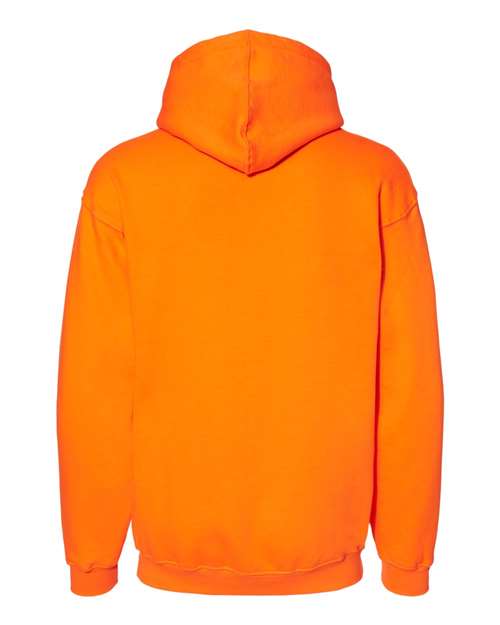 Unisex USA-Made Hooded Sweatshirt - Bright Orange Back