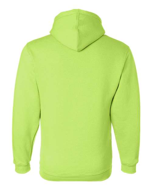 Unisex USA-Made Hooded Sweatshirt - Lime Green Back