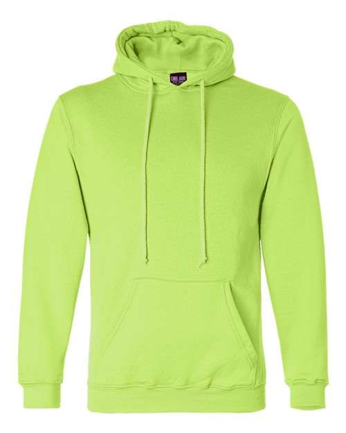 Unisex USA-Made Hooded Sweatshirt - Lime Green Front