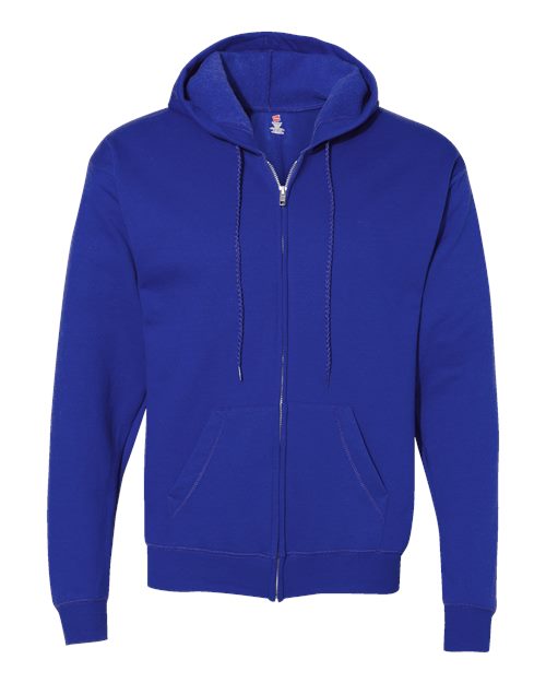 Unisex EcoSmart® Full-Zip Hooded Sweatshirt - Deep Royal Front