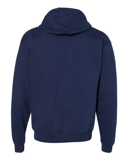 Unisex EcoSmart® Full-Zip Hooded Sweatshirt - Navy Back