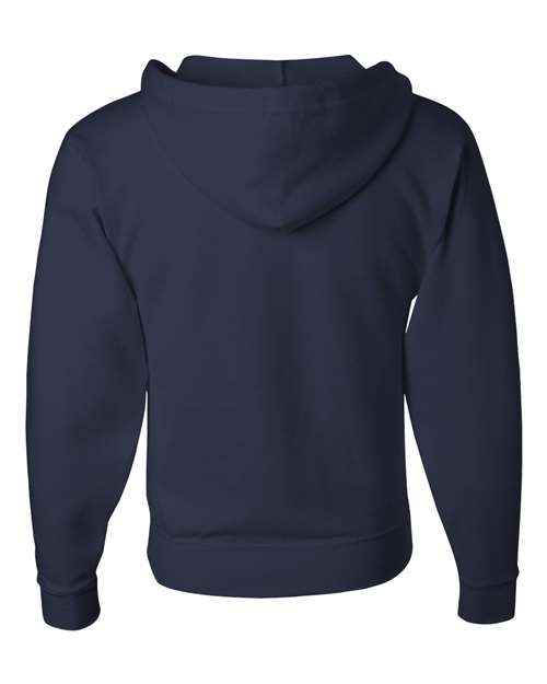 Unisex NuBlend® Full-Zip Hooded Sweatshirt - J. Navy Back