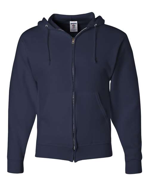 Unisex NuBlend® Full-Zip Hooded Sweatshirt - J. Navy Front