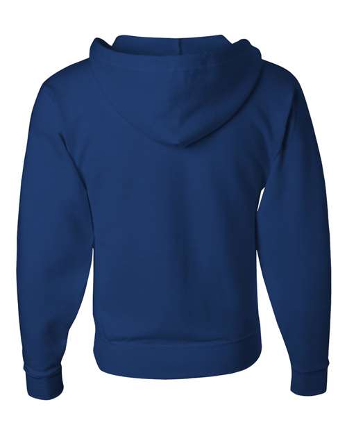 Unisex NuBlend® Full-Zip Hooded Sweatshirt - Royal Back
