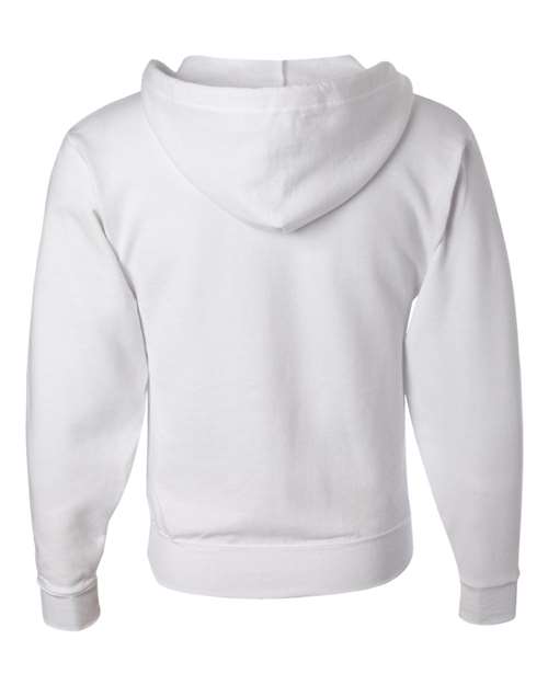 Unisex NuBlend® Full-Zip Hooded Sweatshirt - White Back
