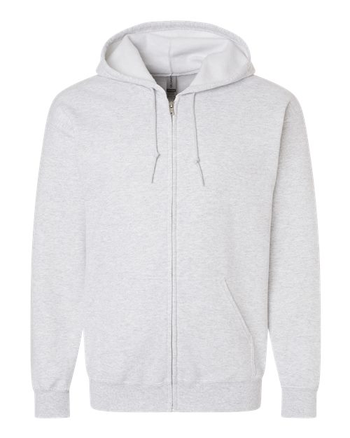 Gildan Unisex Heavy Blend™ Full-Zip Hooded Sweatshirt - Ash Front