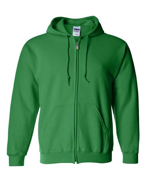 Unisex Heavy Blend™ Full-Zip Hooded Sweatshirt - Irish Green Front