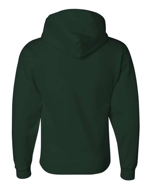 Unisex Super Sweats NuBlend® Hooded Sweatshirt - Forest Green Back
