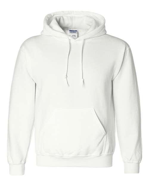 Unisex DryBlend® Hooded Sweatshirt - White Front