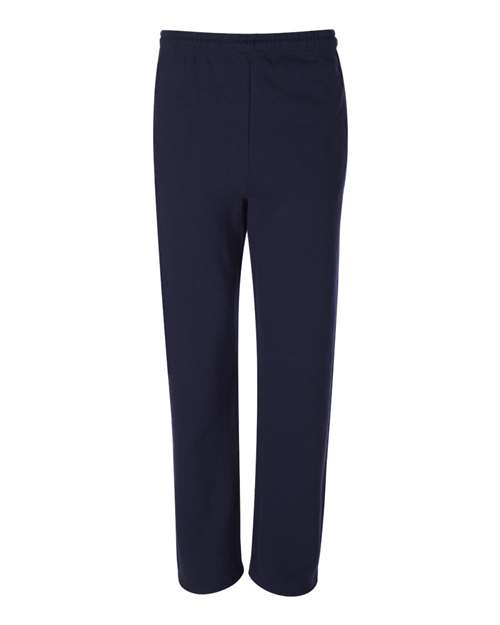Unisex NuBlend® Open-Bottom Sweatpants with Pockets - J. Navy Front