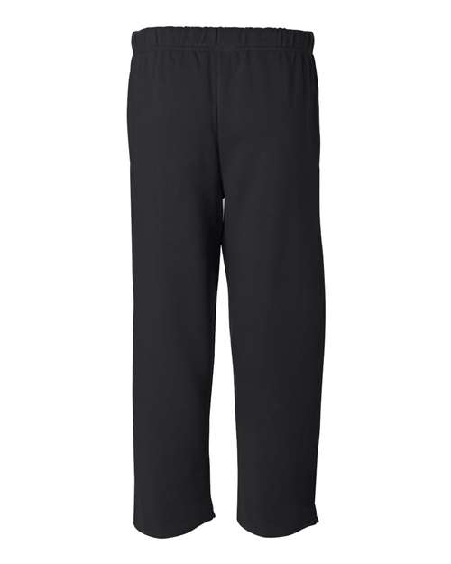 Men's Open-Bottom Sweatpants - Black Back