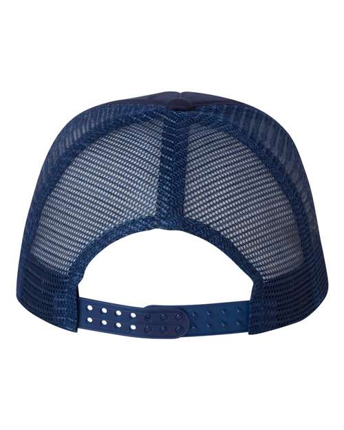 Foam Mesh-Back Trucker Cap - Navy/ Navy Back