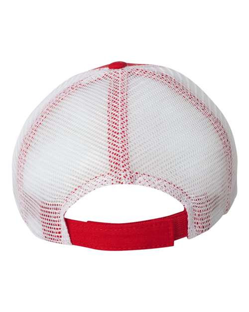 Bio-Washed Trucker Cap - Red/ White Back