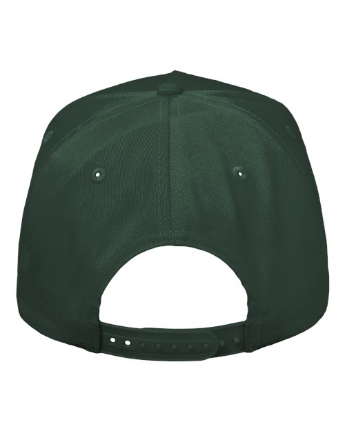 Five-Panel Twill Cap - Forest Back
