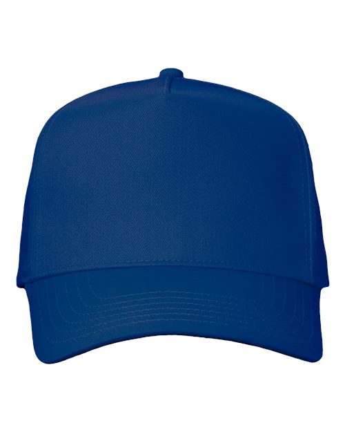 Five-Panel Twill Cap - Royal Blue Front