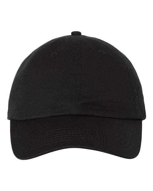 Bio-Washed Classic Dad Hat - Black Front
