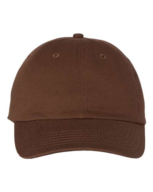 Bio-Washed Classic Dad Hat - Brown Front