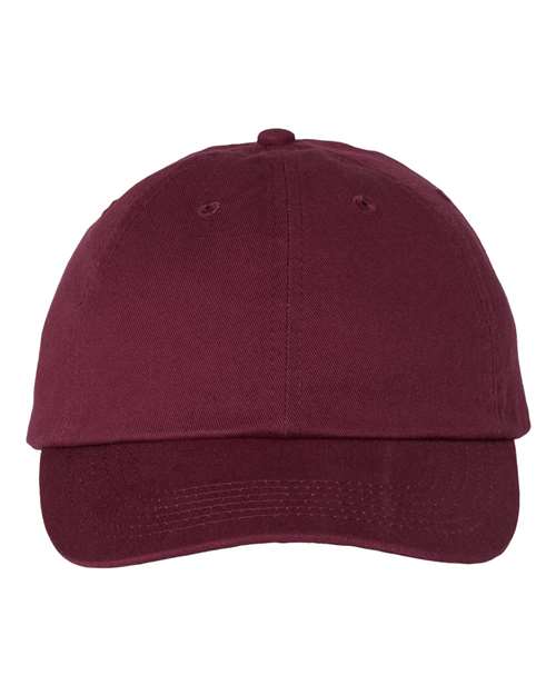 Bio-Washed Classic Dad Hat - Maroon Front