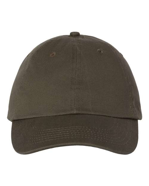 Bio-Washed Classic Dad Hat - Olive Front