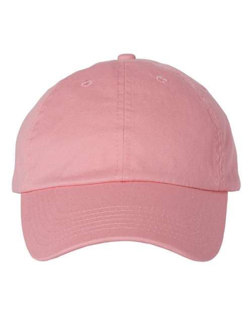 Bio-Washed Classic Dad Hat - Pink Front