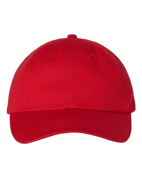Bio-Washed Classic Dad Hat - Red Front