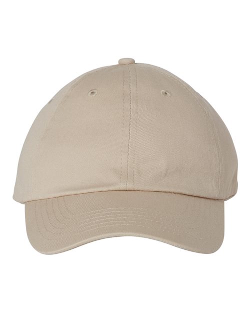 Bio-Washed Classic Dad Hat - Stone Front