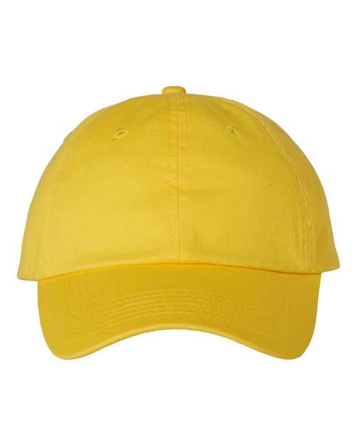 Bio-Washed Classic Dad Hat - Yellow Front