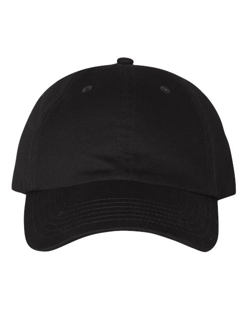 Brushed Twill Cap - Black Front
