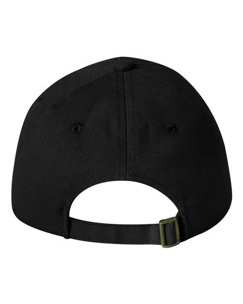 Heavy Brushed Twill Unstructured Cap - Black Back