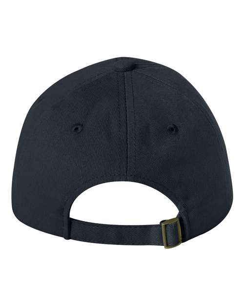Heavy Brushed Twill Unstructured Cap - Navy Back