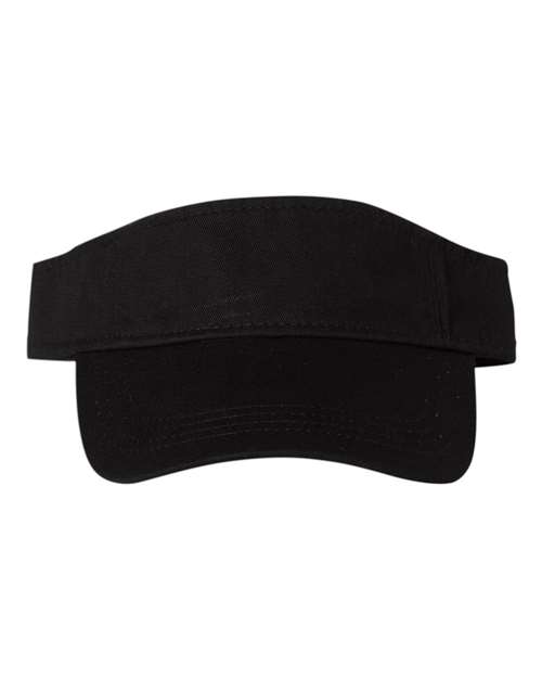 Bio-Washed Visor - Black Front