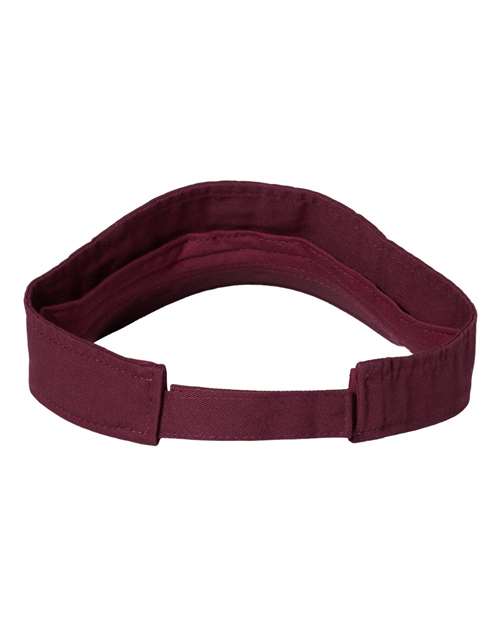 Bio-Washed Visor - Maroon Back