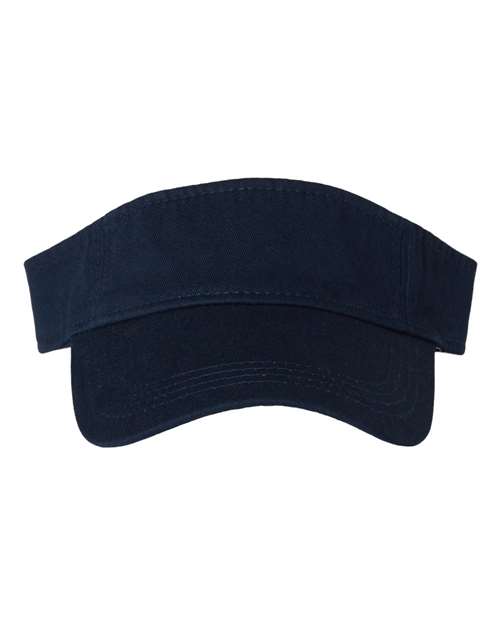 Bio-Washed Visor - Navy Front