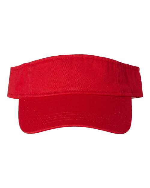 Bio-Washed Visor - Red Front