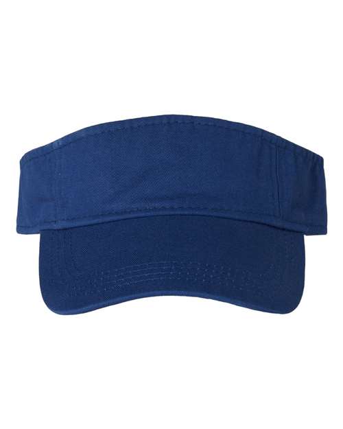 Bio-Washed Visor - Royal Blue Front