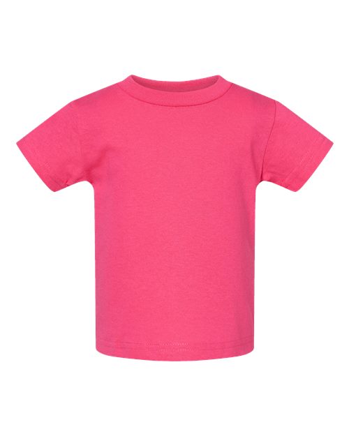 Infant Cotton Jersey Tee - Hot Pink Front