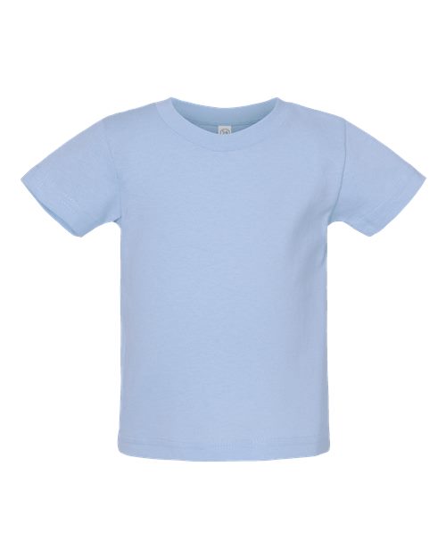Infant Cotton Jersey Tee - Light Blue Front
