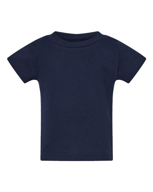 Infant Cotton Jersey Tee - Navy Front