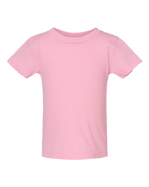 Infant Cotton Jersey Tee - Pink Front
