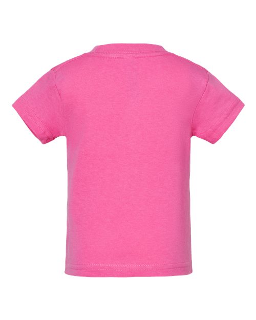 Infant Cotton Jersey Tee - Raspberry Back