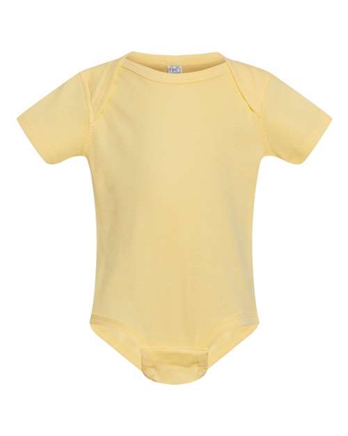 Infant Baby Rib Bodysuit - Banana Front