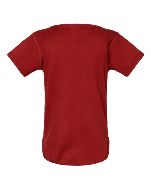 Infant Baby Rib Bodysuit - Garnet Back