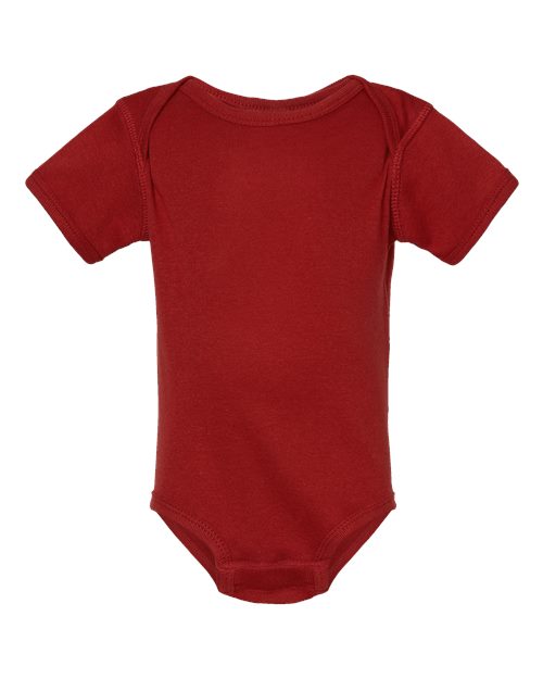 Infant Baby Rib Bodysuit - Garnet Front