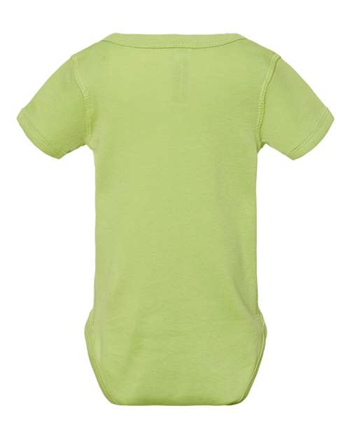 Infant Baby Rib Bodysuit - Key Lime Back