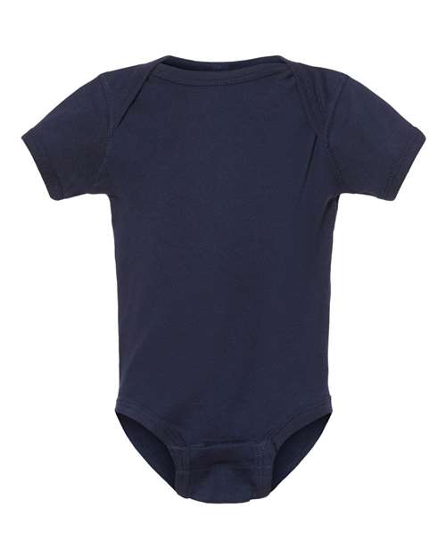 Infant Baby Rib Bodysuit - Navy Front